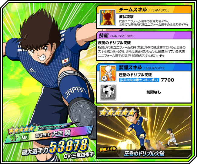 キャプテン翼ZERO ～決めろ！ミラクルシュート～』代表ユニフォーム