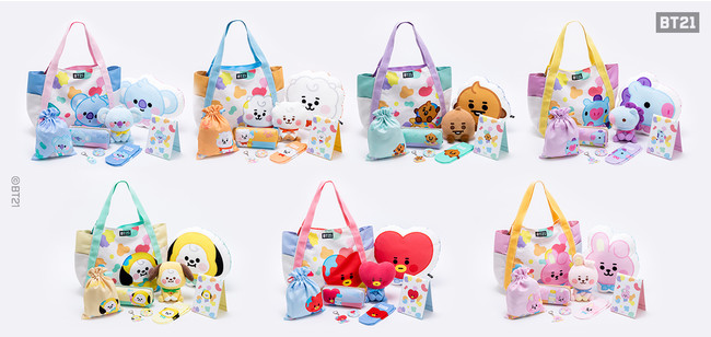 人気キャラクターBT21の豪華9点セット福袋「2021 BT21 Happy Bag」12月
