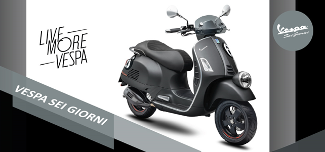 ベスパ Sei Giorni（セイ ジョルニ）エディションⅡを発売｜伝説の