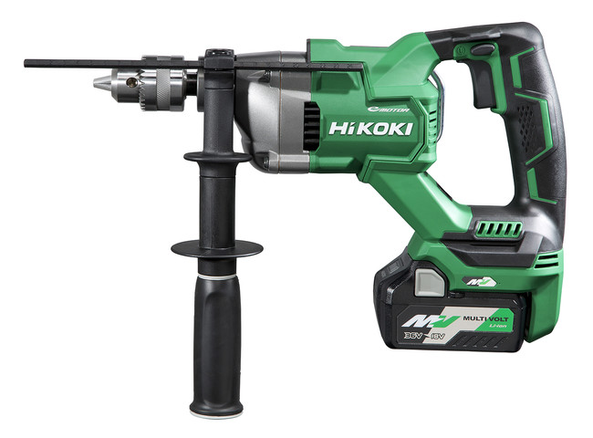 ラクな姿勢でキレイな穴あけ押しつけやすく使いやすいD形ハンドル