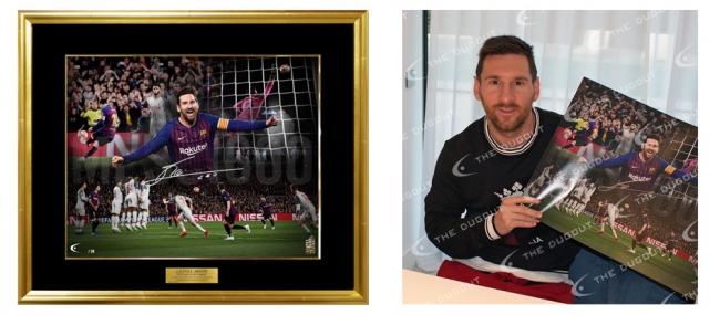 6度目バロンドール受賞記念 リオネル・メッシ公認の直筆サイン入り限定