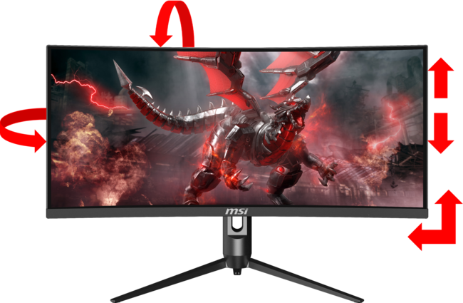 リフレッシュレート200Hz・応答速度1msの湾曲モニター ウルトラワイド