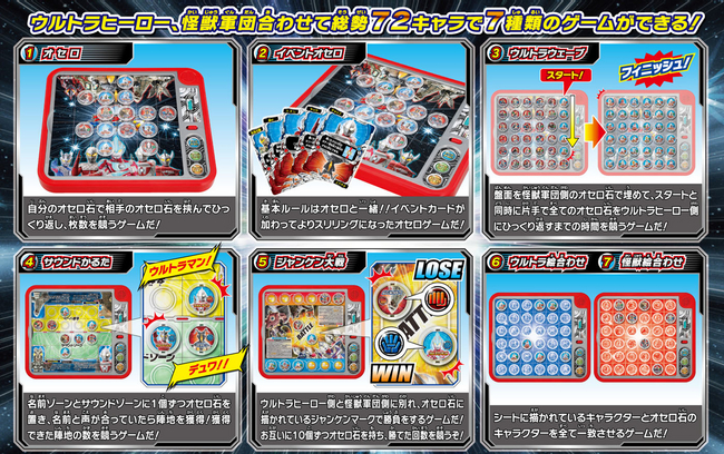 ウルトラマンと怪獣の総勢72キャラで 音声付きボードゲーム登場