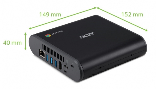 Chrome OS 搭載ウルトラコンパクトデスクトップPC Acer Chromebox Core