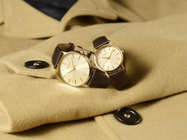 1960年の超薄型モデル「セイコー ゴールドフェザー」へのオマージュ 羽