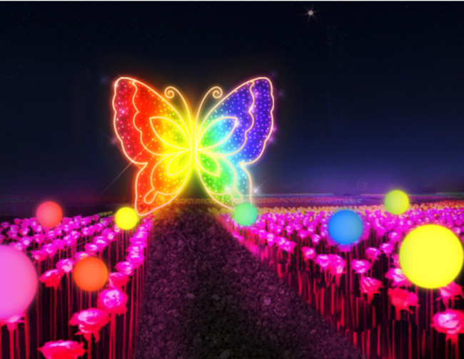 60万球が光り輝く福島の夏の風物詩「あだたらイルミネーション」7/31