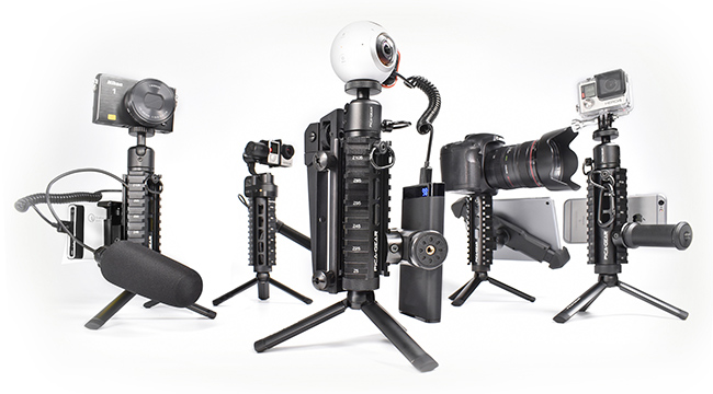 複数のデバイスを機能的に搭載できる革新的マウントベース『PICA-POD