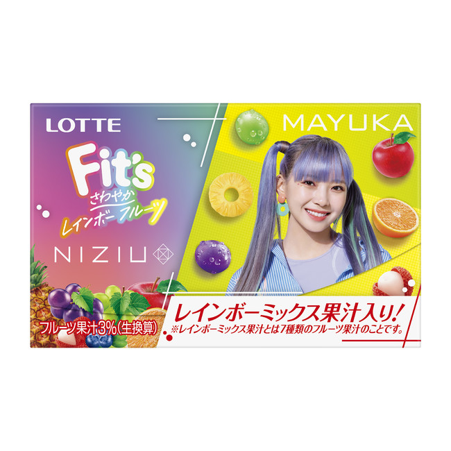 NiziUが初のガム商品開発に協力！「Fit's NiziUコラボガム
