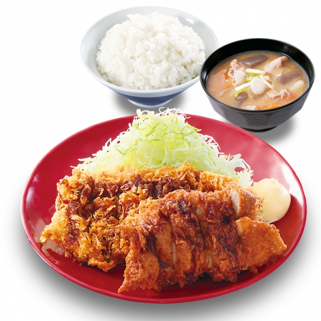 チキンカツとから揚げの合い盛り」全国のとんかつ専門店「かつや」で3
