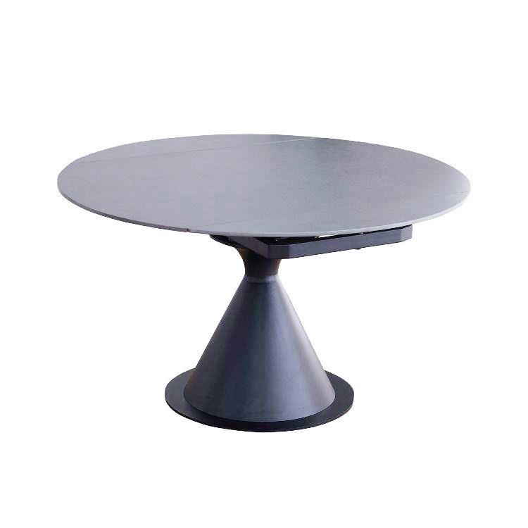 モニカ 伸長式 ダイニングテーブル LGY ライトグレー(80－120