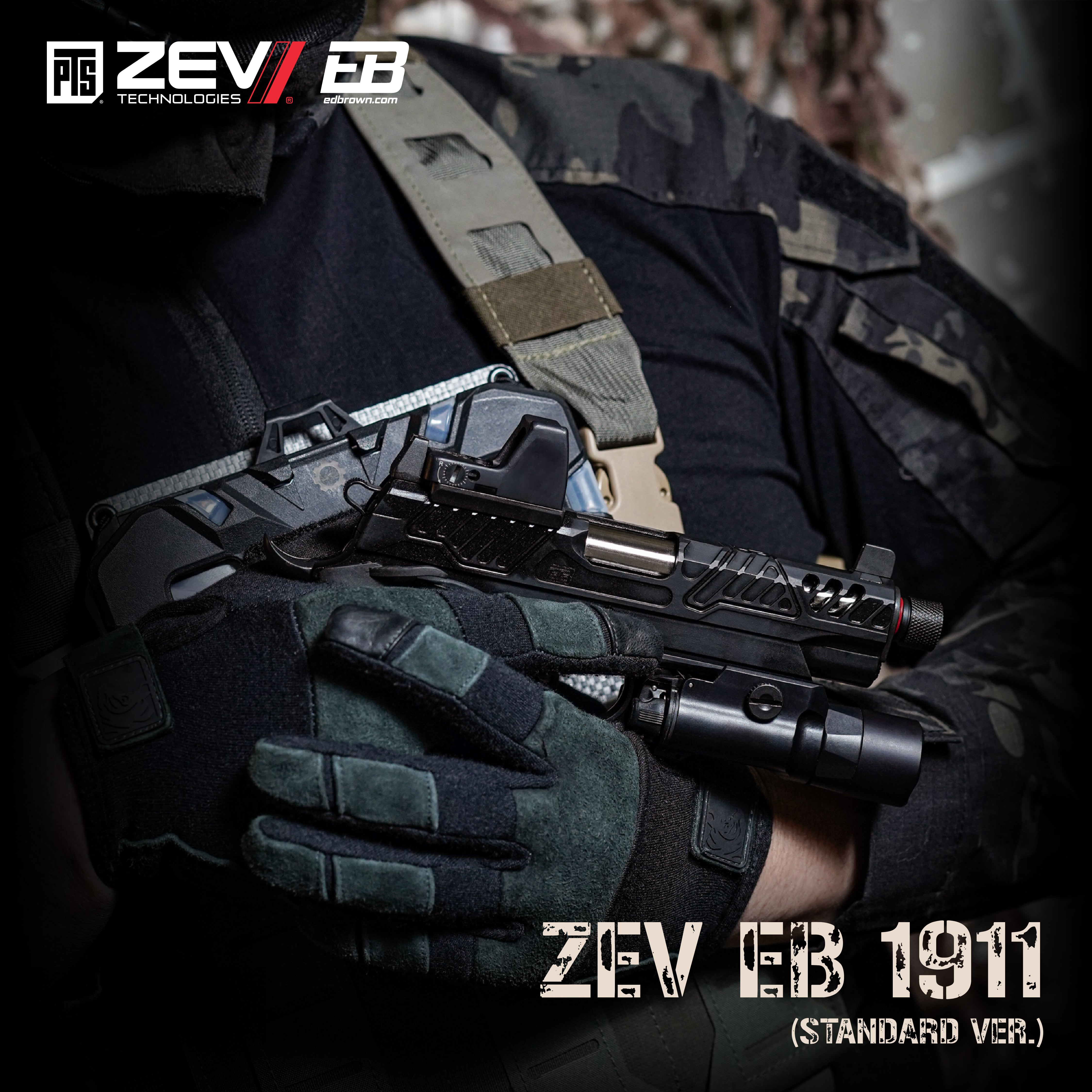 PTS Zev x ED-Brown - 1911 (Standard Ver) GBBP | PTS Steel Shop