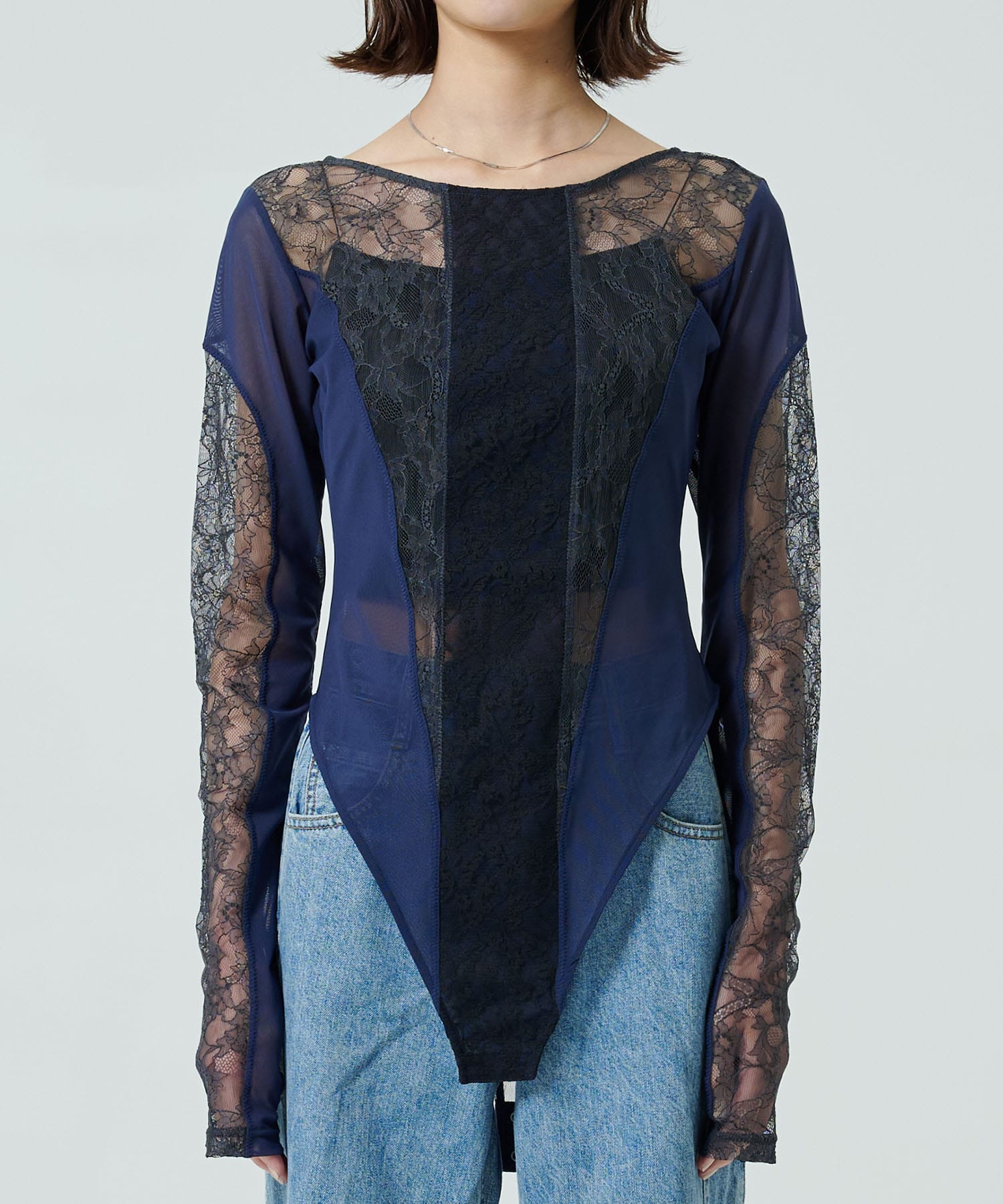 レースボディスーツ(FREE NAVY): : ウィメンズ｜PUBLIC TOKYO ONLINE STORE