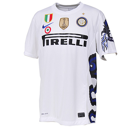 NIKE インテル 10/11 CLユニフォーム アウェイ 半袖【フルバッチ付