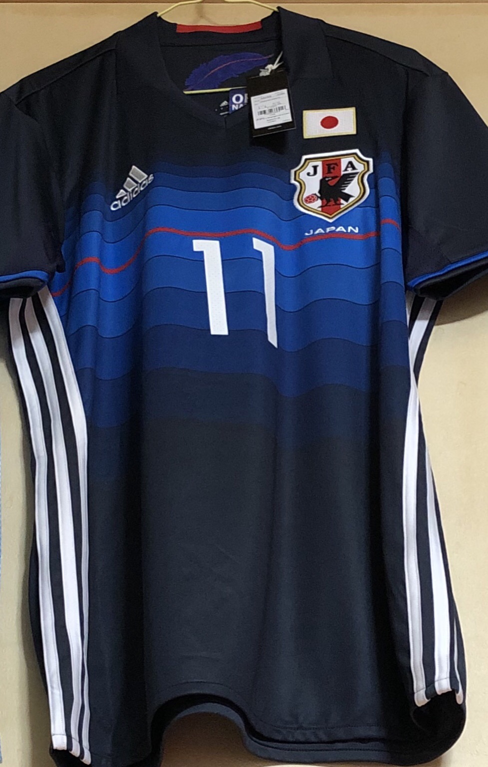 adidas 日本代表 16/17 ユニフォーム ホーム 半袖 レプリカ #10.香川