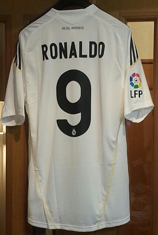 adidas レアルマドリード 09/10 ユニフォーム ホーム 半袖 #9 ロナウド