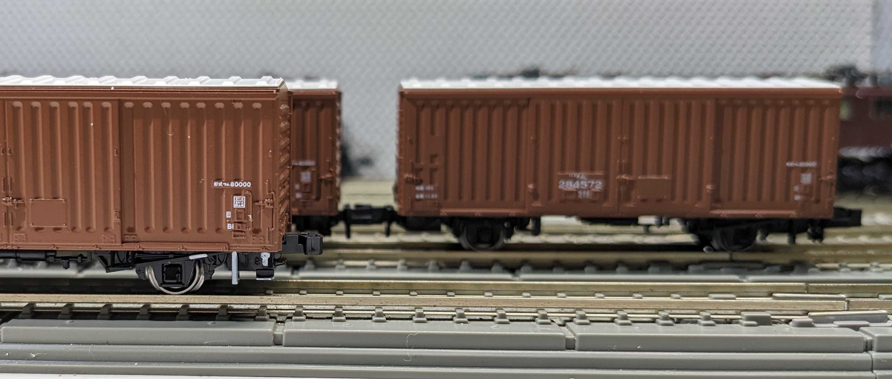 🔵kato 10-1738 ﾜﾑ80000(280000番台) 14両 8086 ﾜﾑ80000 2両 入線整備