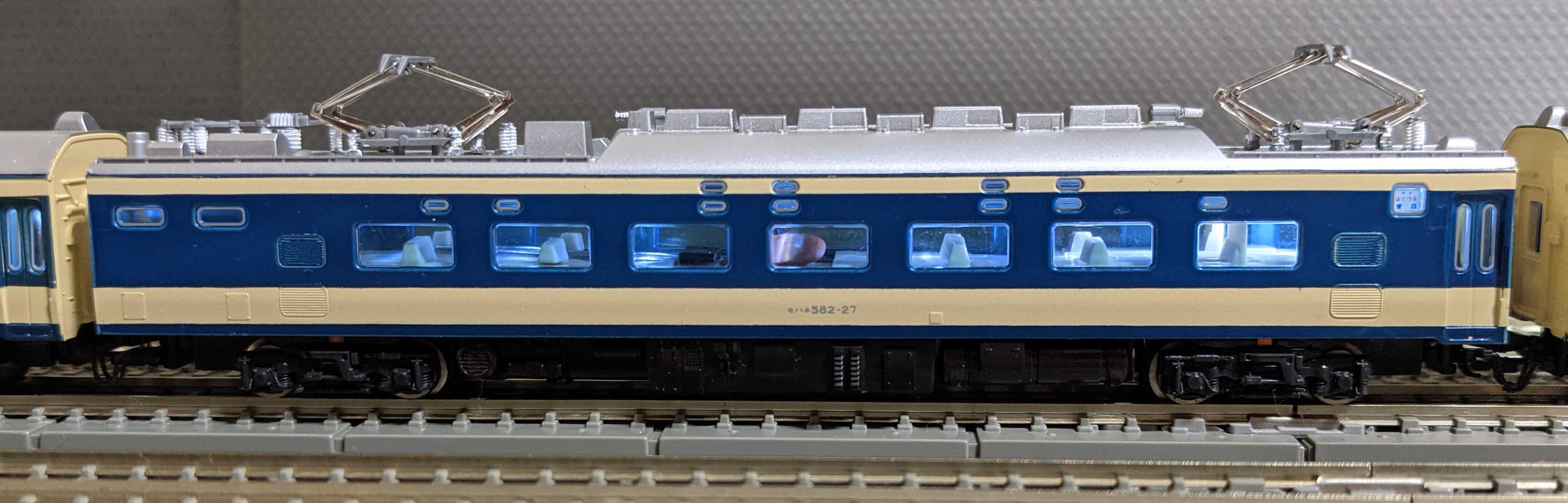 🔵💡 kato 旧583系⑩ 第①編成 室内灯工事 - 竹ノ塚総合車両センターの