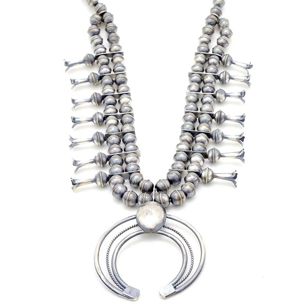 ピュアドール / ナバホ族作 約51㎝ スカッシュブロッサムネックレス