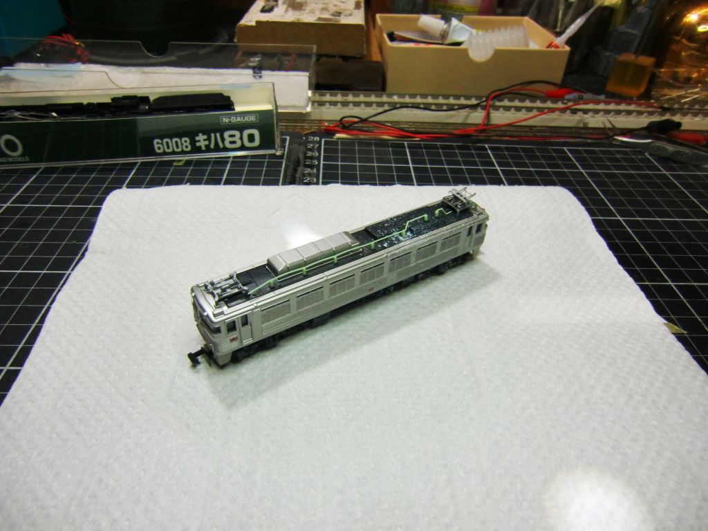 ▽HO/16番ゲージ「カツミ C62修理＋N機関車」 – 作業履歴