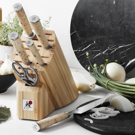 Miyabi Shiro Magnetic Easel Knife Block Set | Williams Sonoma