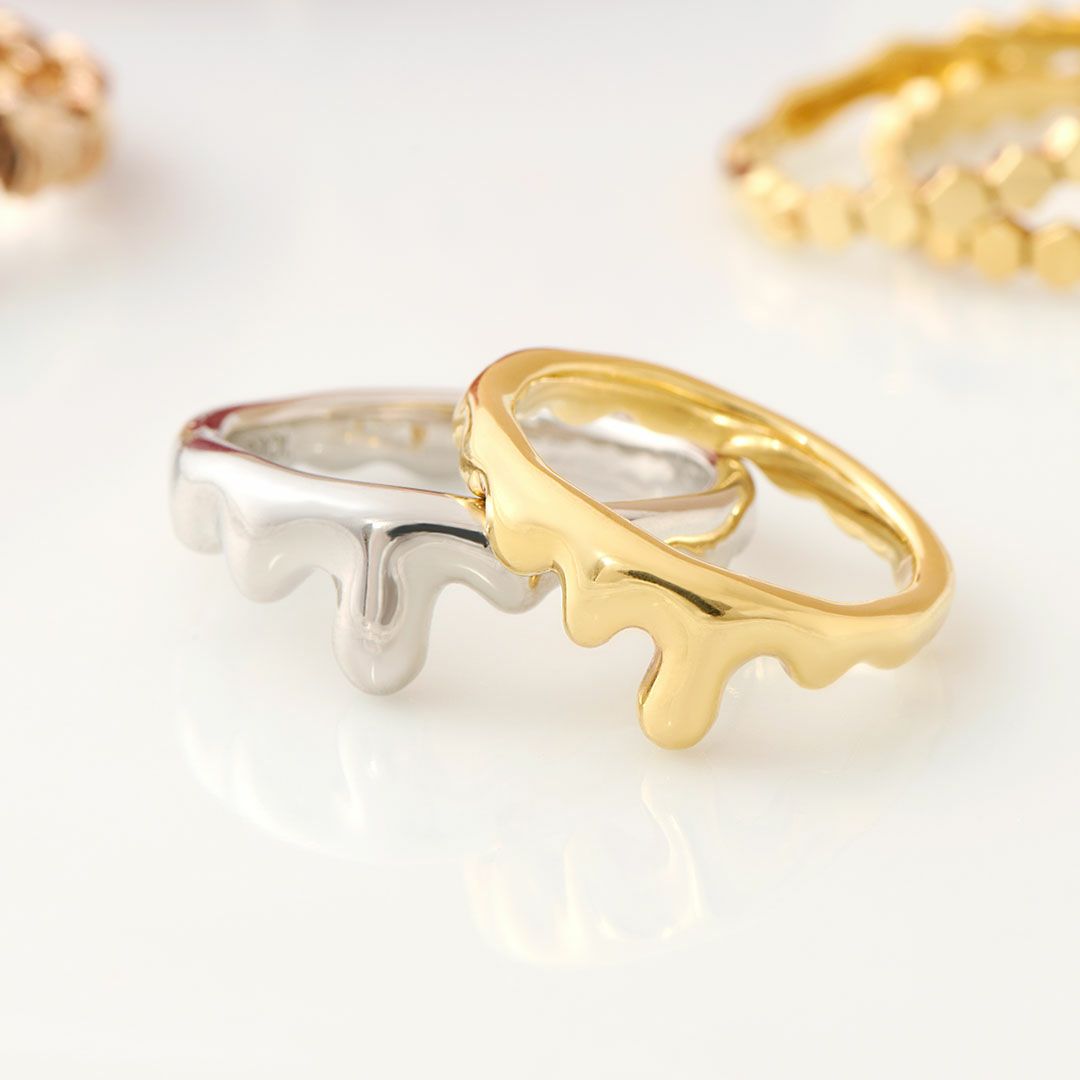 プラチナ 】メルト リング【オーダージュエリー】【受注予約】 | Q-pot