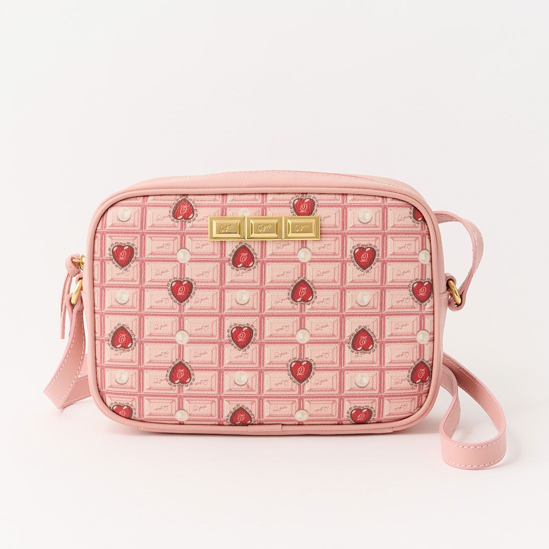 残り1点】ハートストロベリーチョコレート ミニ ボストンバッグ | Q