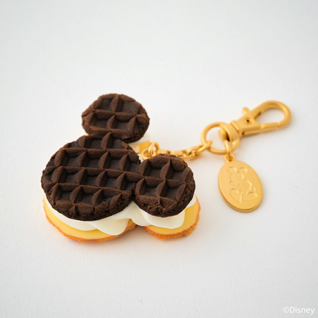 ミッキーマウス/バターミルク&チョコレートワッフル バッグチャーム