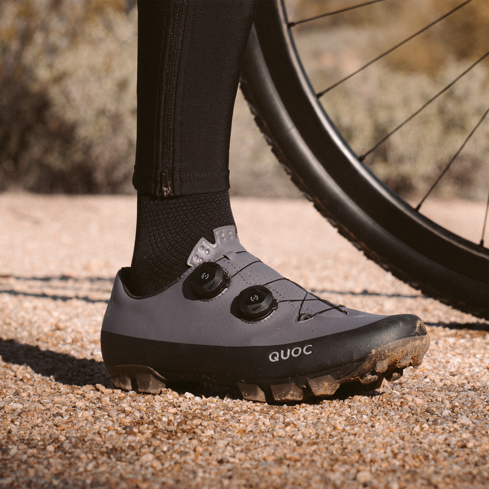 Gran Tourer XC Gravel & XC MTB Shoes - Charcoal | QUOC