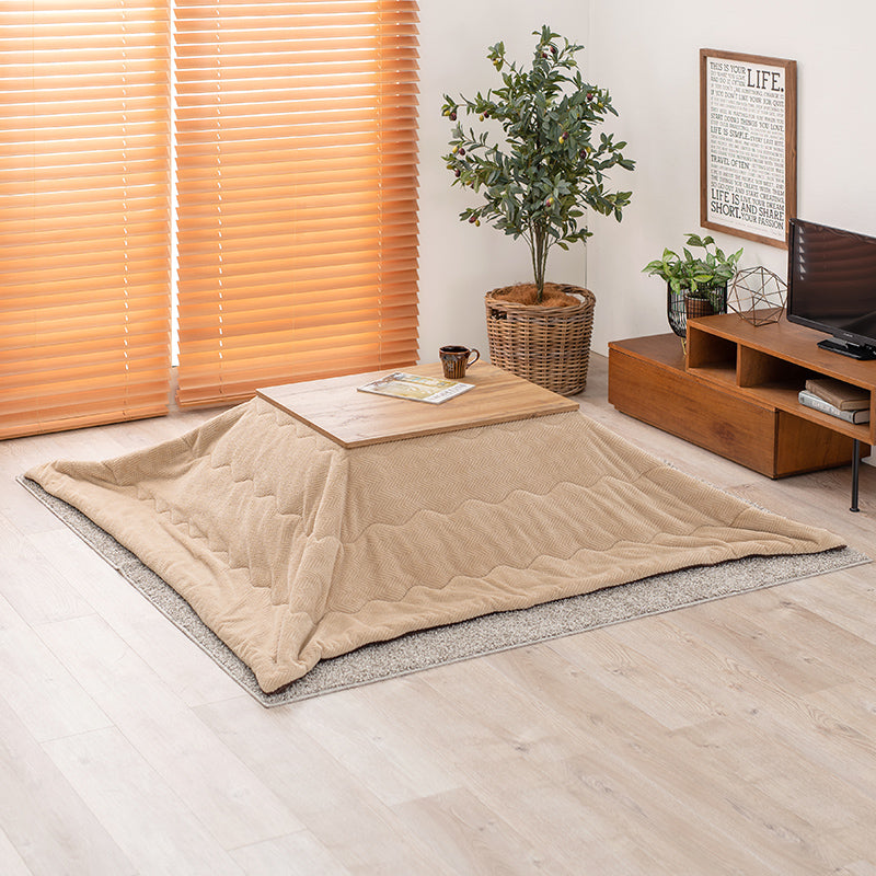 木目調長方形こたつ [幅75][単品/セット] Cartes+POKA/メレンゲ/Bique