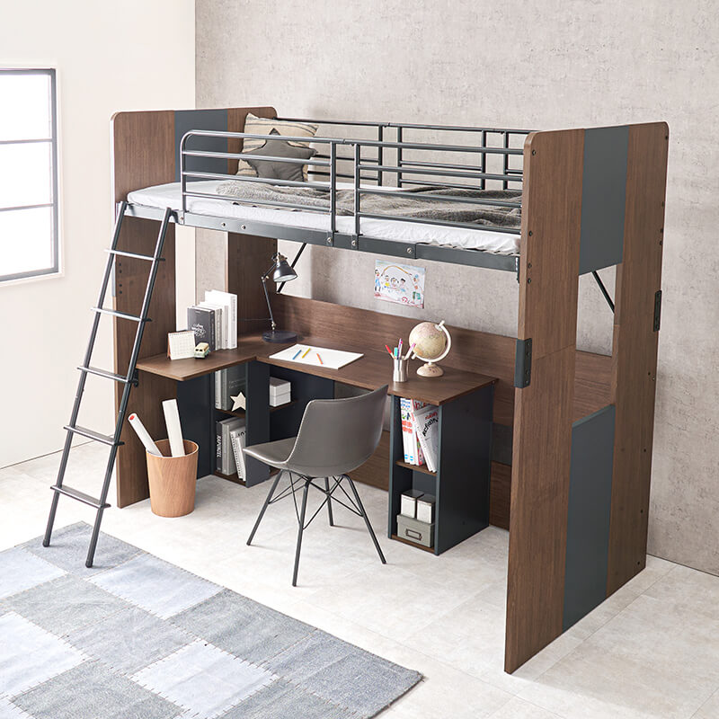 高さ185] デスク一体型ロフトベッド Favori | ロフトベッド・システム