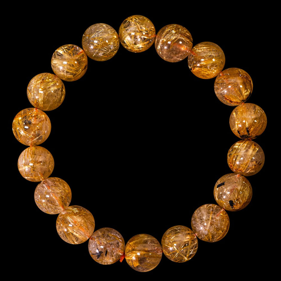 太陽放射ルチル【ルチル専門店クォーツラボ】ヘマタイト核の希少石を直