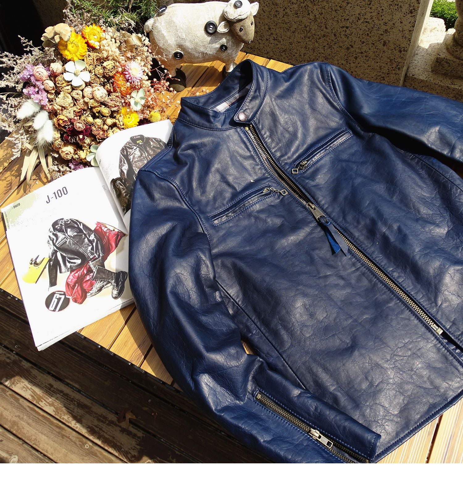 レアカラー☆J100型 ホースハイドレザー シングルライダース