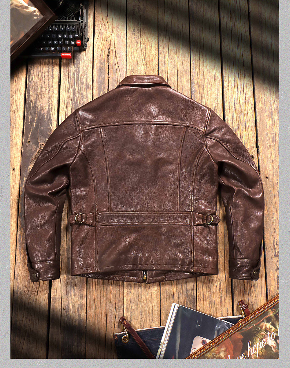 1930's VINTAGE復刻デザイン 水染植物タンニンなめし カウレザー