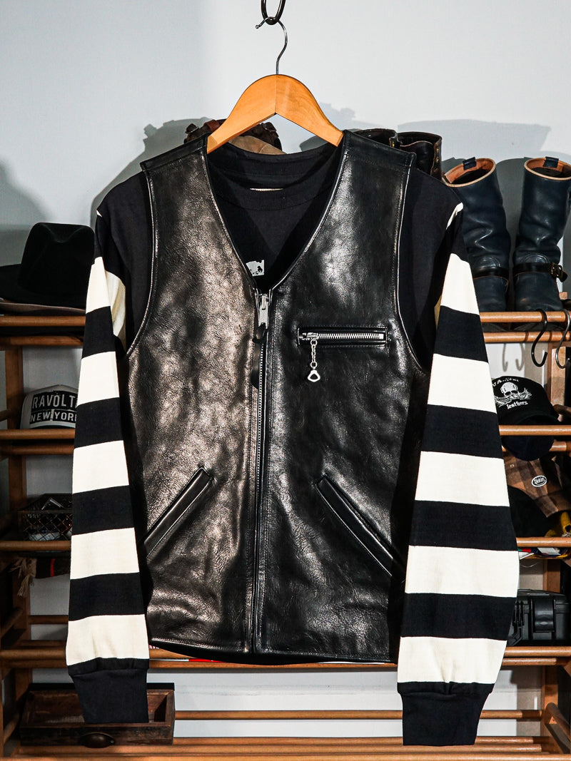 ☆ヴィンテージ50's復刻モデル 高級ホースハイドレザー バイカー