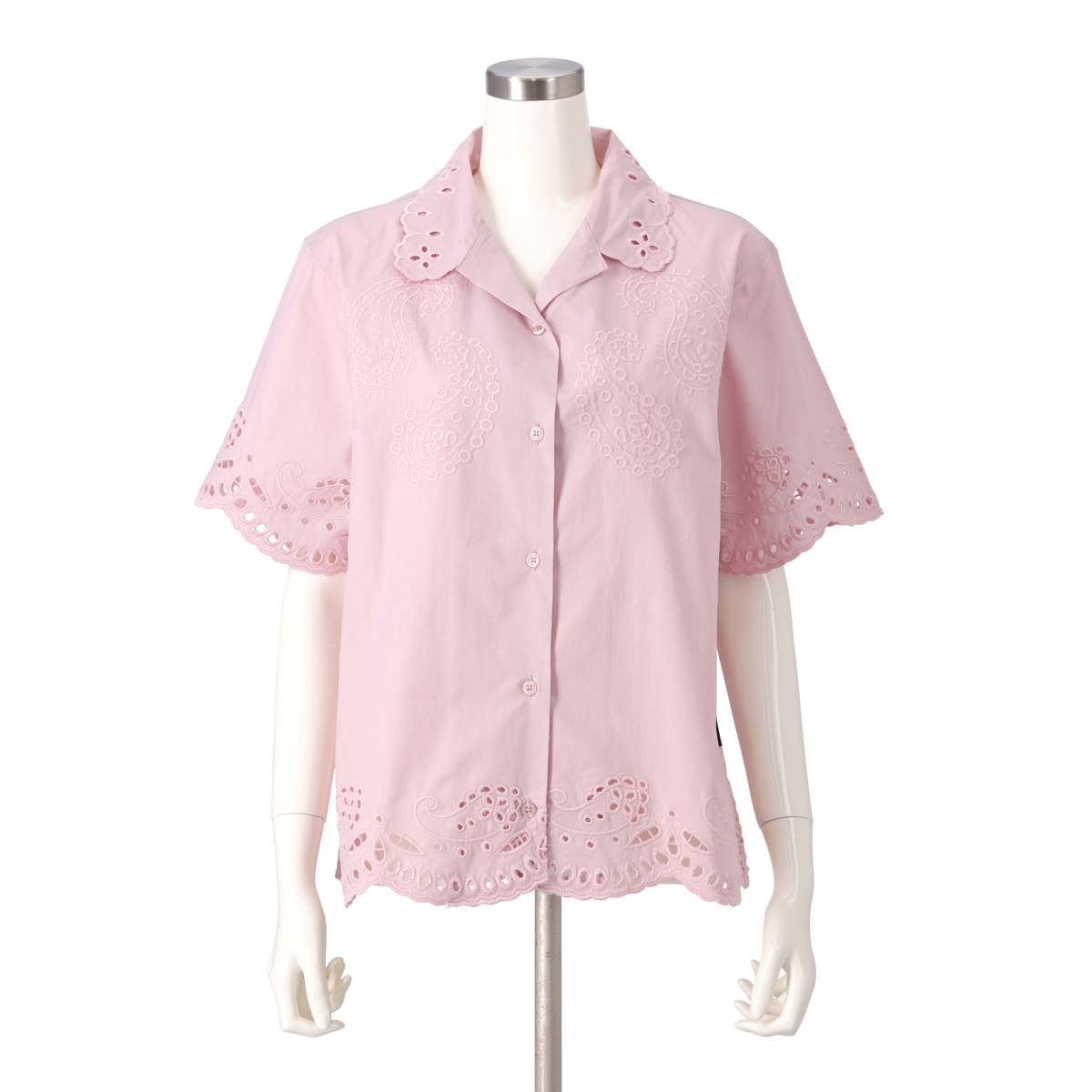 GRC スカラップ刺繍シャツ ギブリコレクション（Give Re Collection