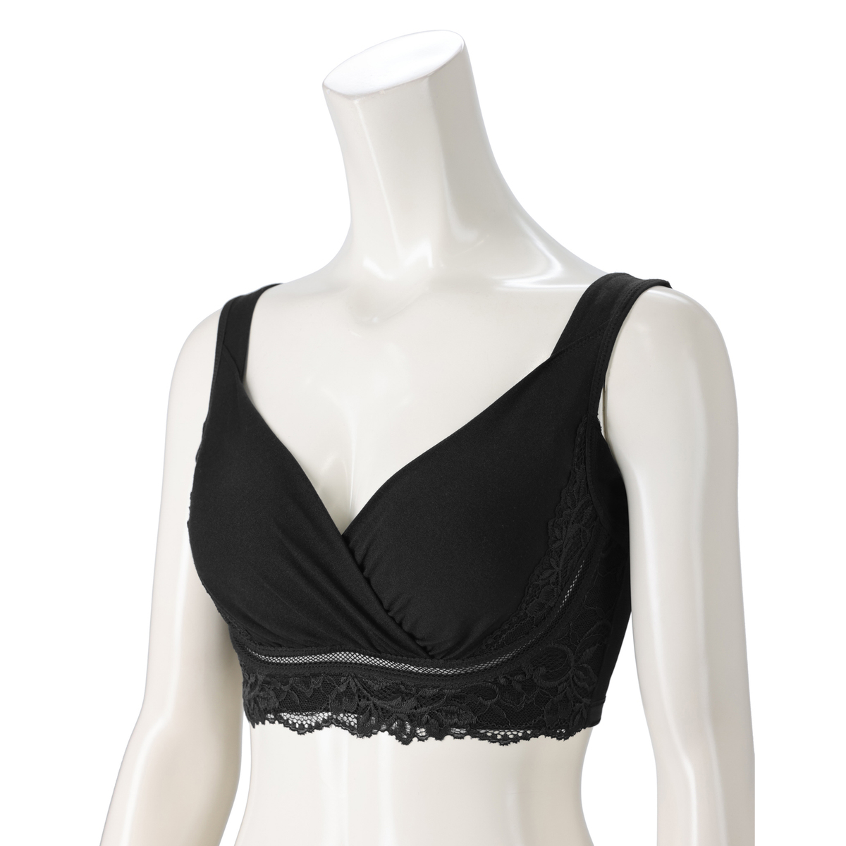 BRNYピース 綿混キャッチャーカップレースブラ ブラデリスニューヨーク