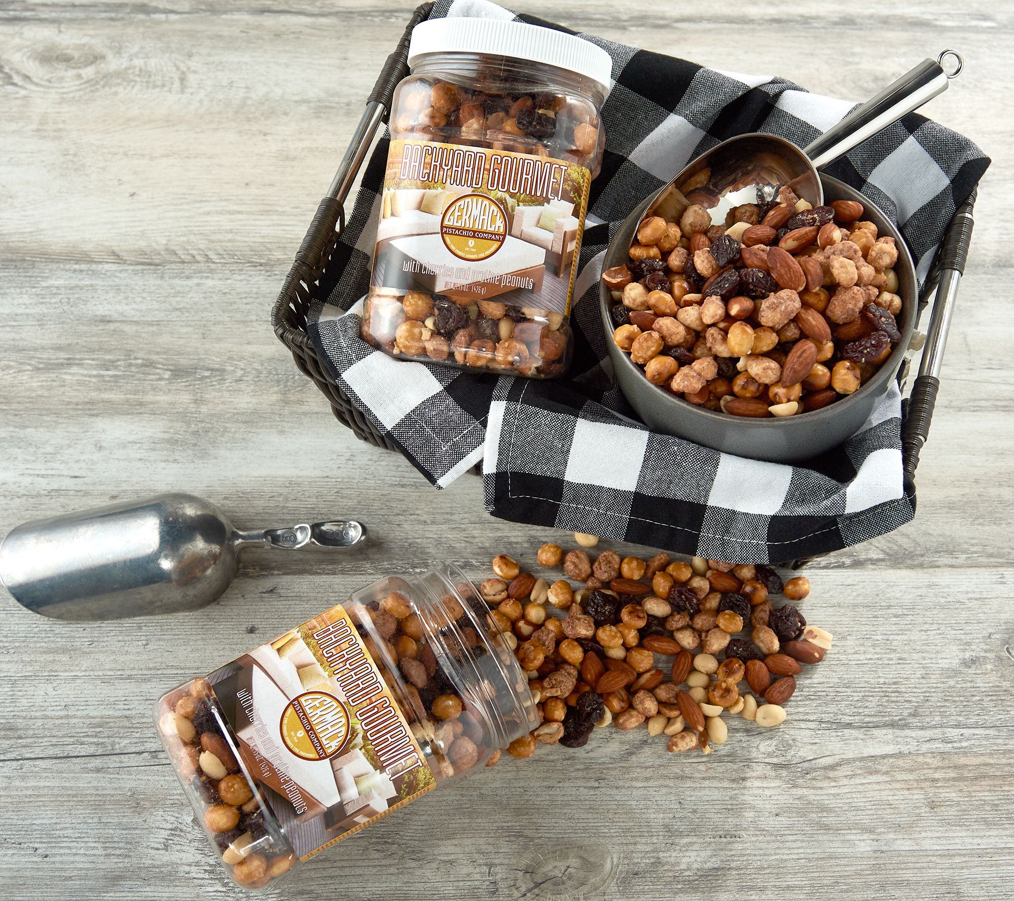 Germack (2) 15-oz Jars of Backyard Gourmet Nut Mix - QVC.com