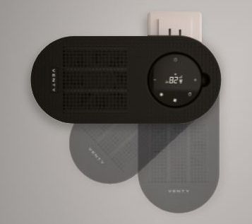 Venty CozyPod Plug-in Portable Heater w/ Rechargeable Remote - QVC.com