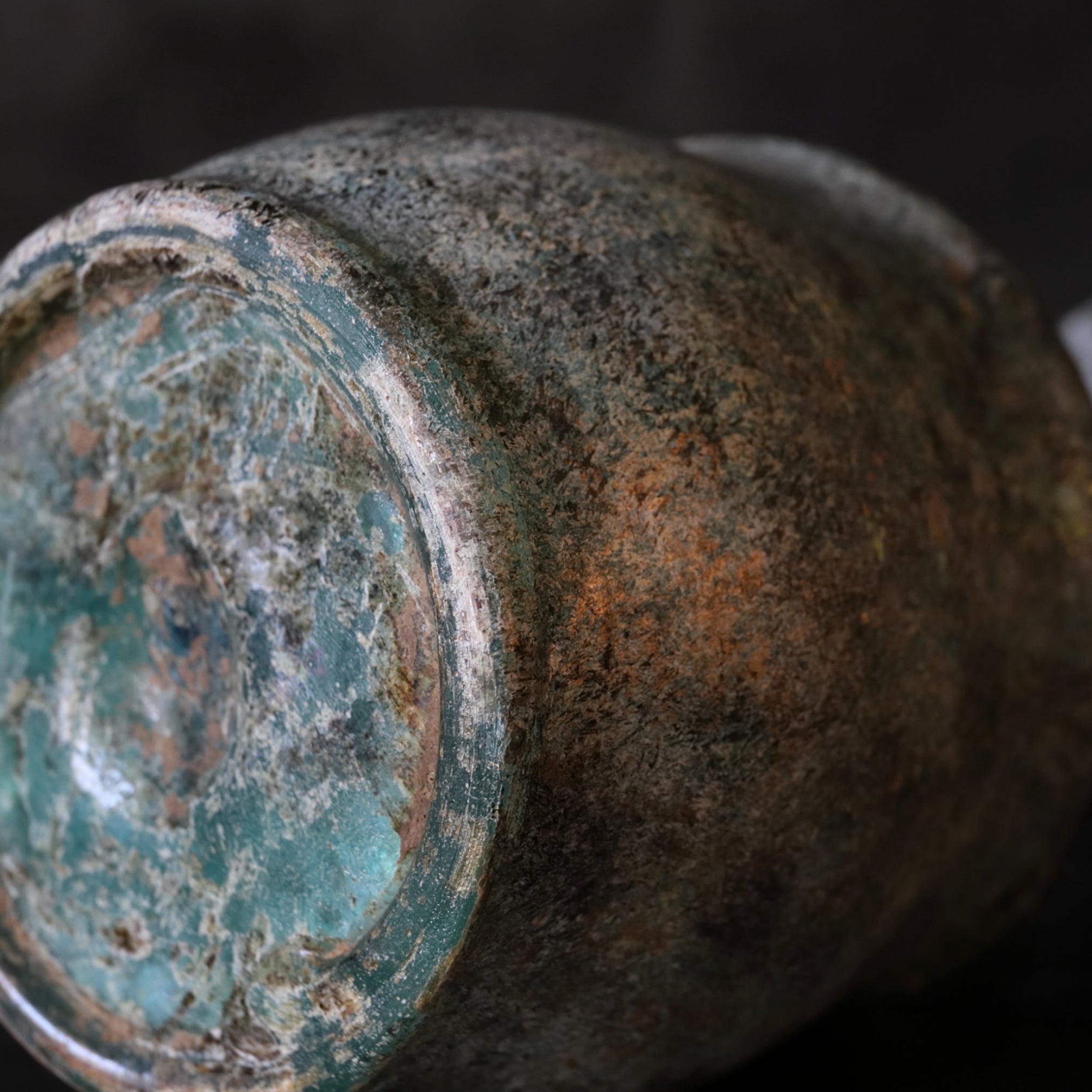 古代 ローマンガラス 取手付小瓶 N R5933 2507】古代ローマングラス美