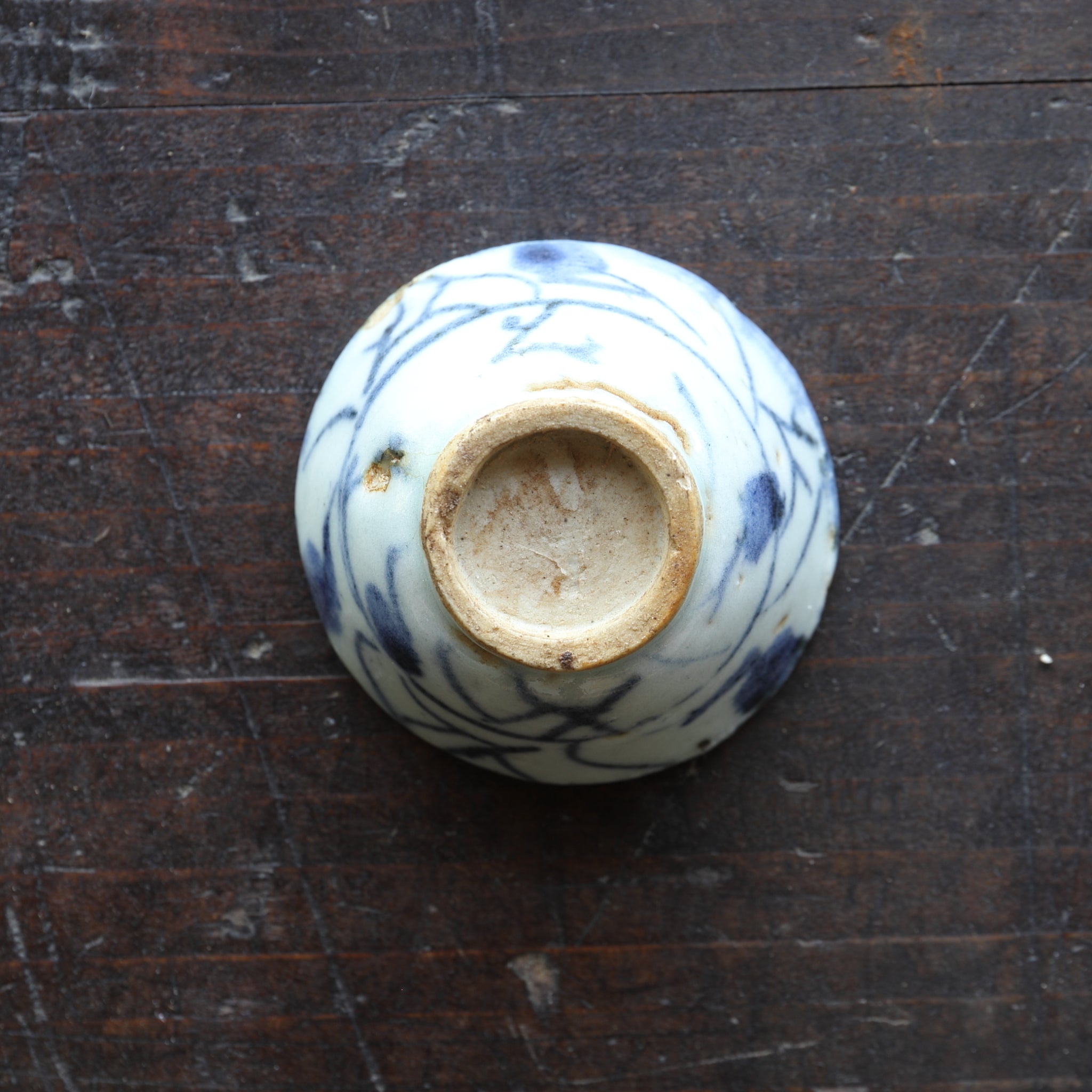 清代 染付草文煎茶碗 5客揃（1616–1911 CE） | 入蘆花（ロカニイル）