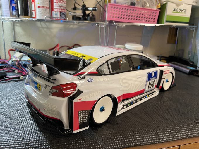 1/10RC SUBARU WRX STI NBRチャレンジ軽量ボディが完成！！てこずった