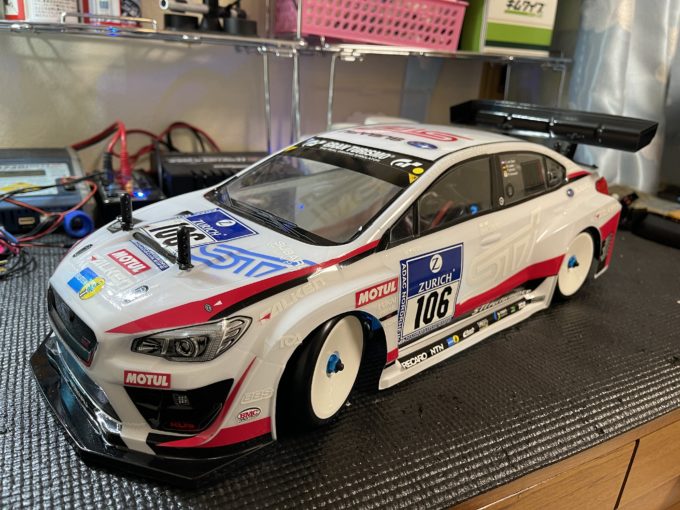 1/10RC SUBARU WRX STI NBRチャレンジ軽量ボディが完成！！てこずった