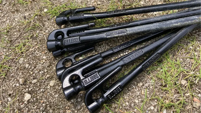 村の鍛冶屋のペグ『エリッゼステーク』をレビュー｜楕円形状が魅力的な