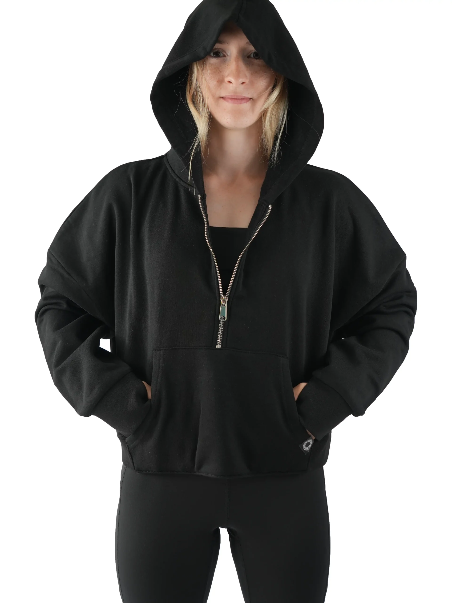 RHSM Minimalist Half-Zip Hoodie | Women's Calisthenics Apparel