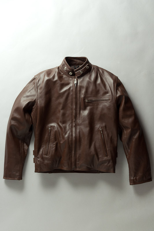 良い友達 BUY3S HN.PILOT ブラウンレザーシングルライダース 良い友達