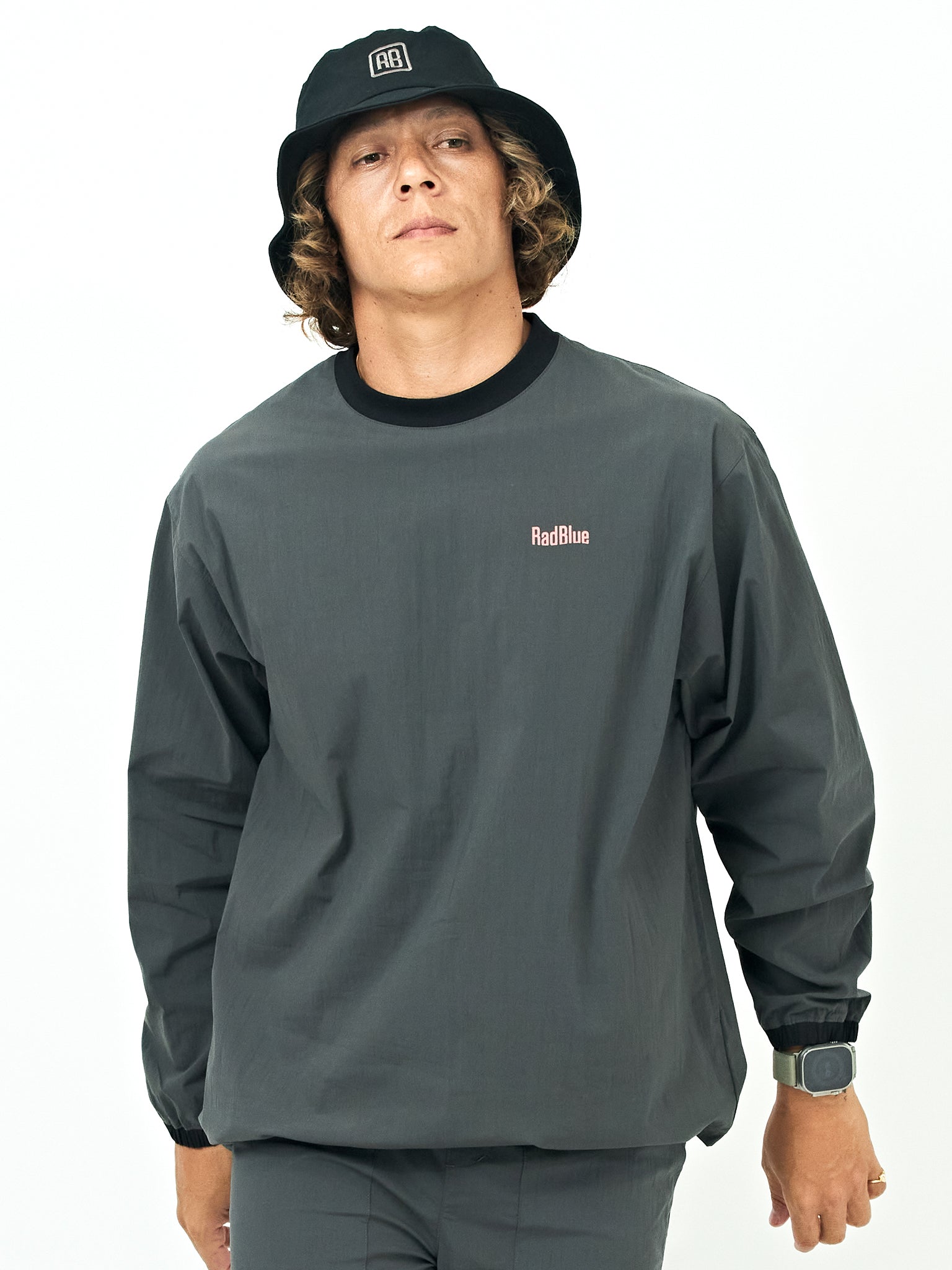 RadBlue【RB-】テックコットンナイロンプルオーバー