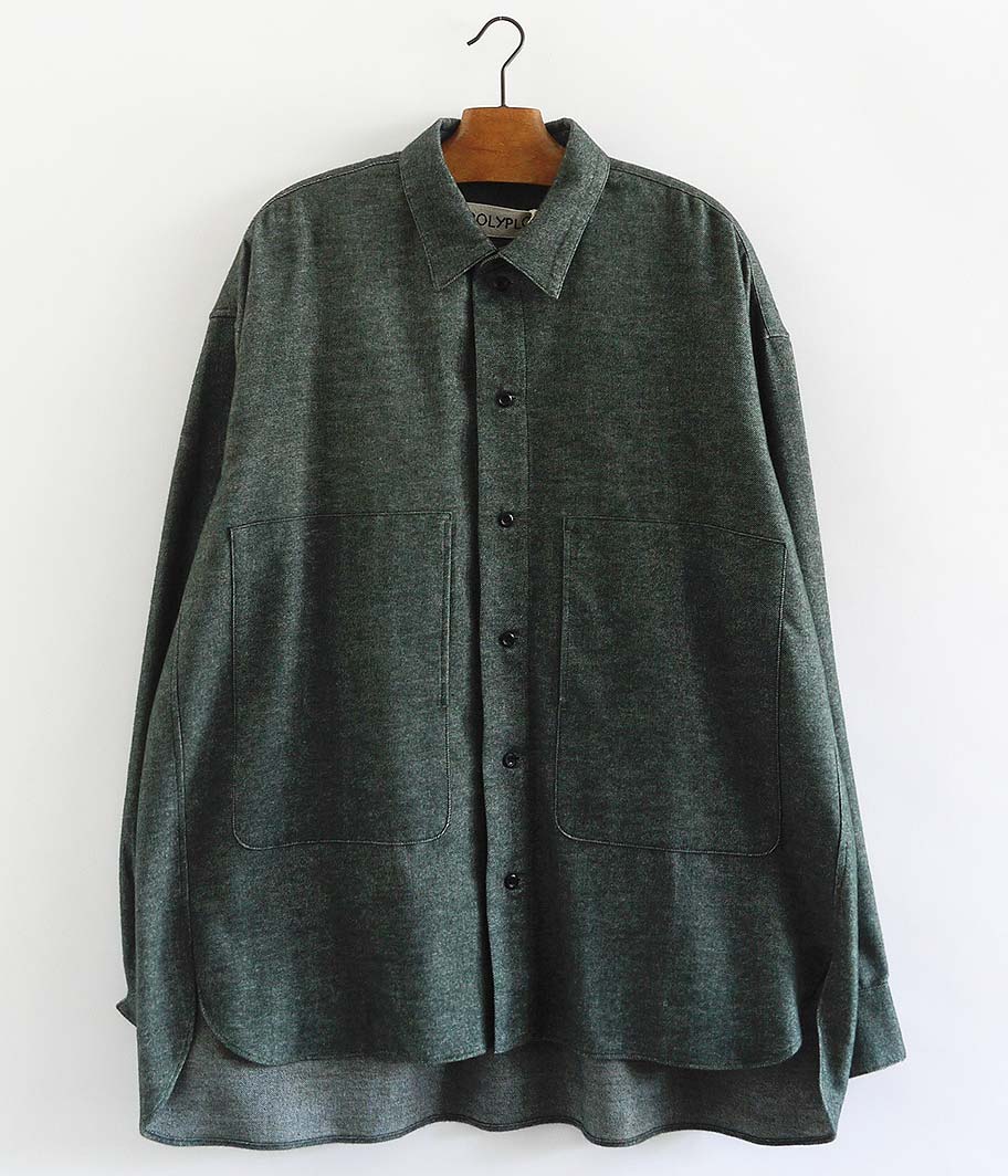 POLYPLOID SHIRT JACKET B [CHARCOAL] - Fresh Service NECESSARY or