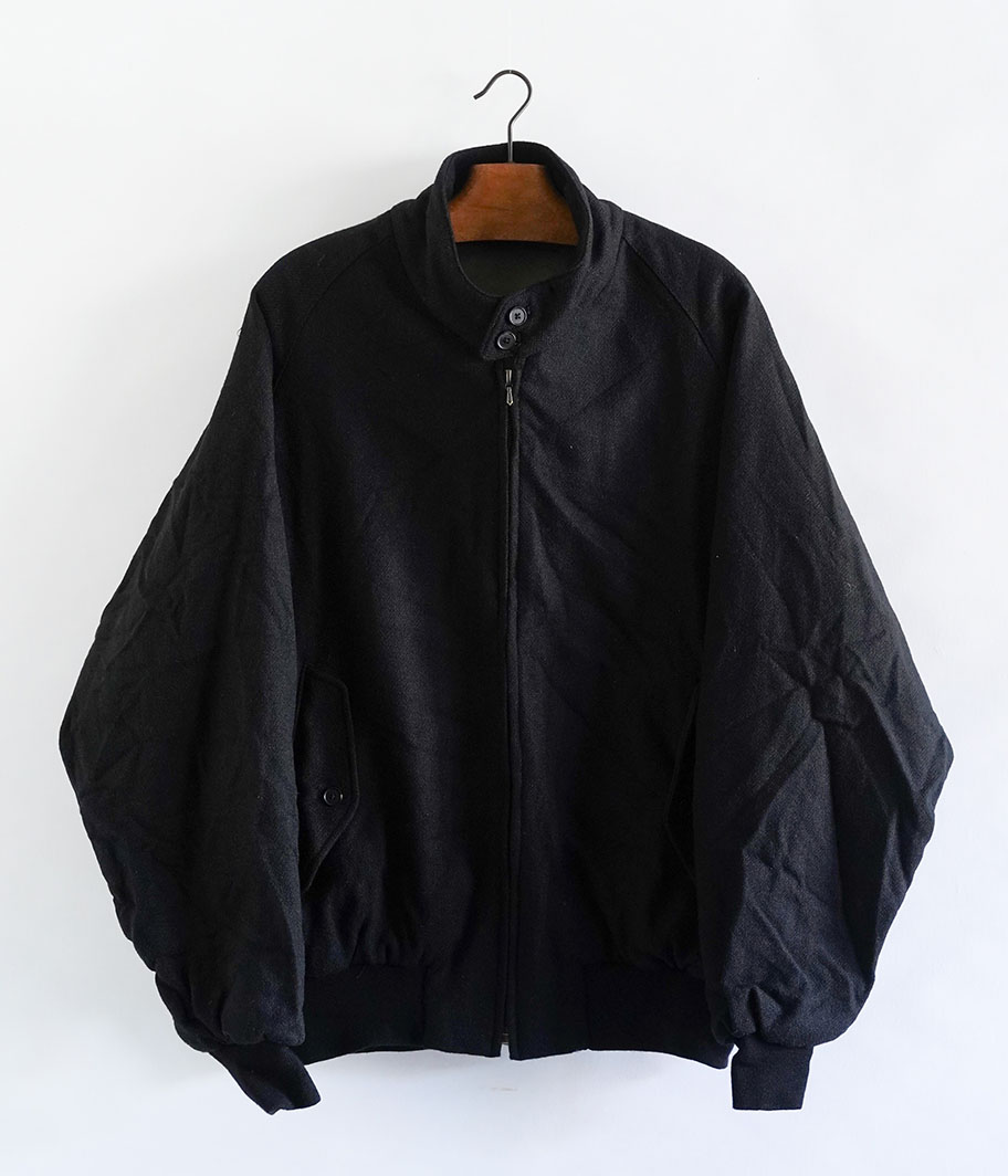 A.PRESSE Tweed Harrington Jacket [BLACK] - Fresh Service NECESSARY