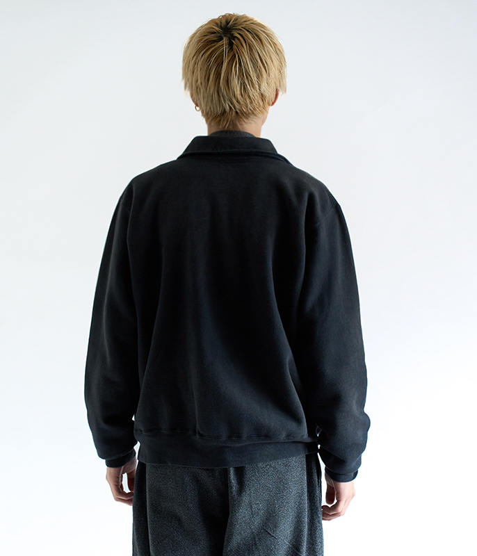 A.PRESSE Vintage Sweat Cardigan [BLACK] - Fresh Service NECESSARY