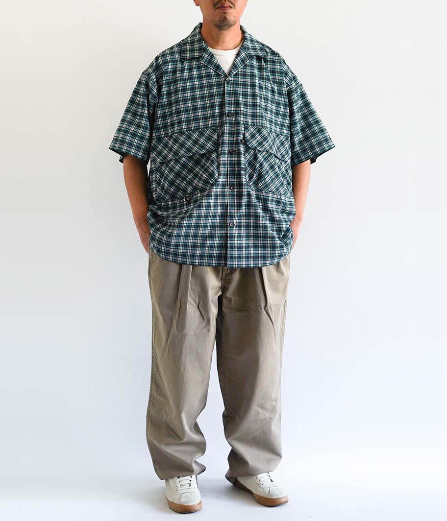 DAIWA PIER 39 Tech Regular Collar Shirts S/S [NAVY] - Fresh